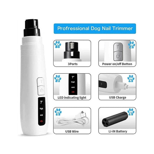 Eletric Pet Nail Grinder Dog Cat